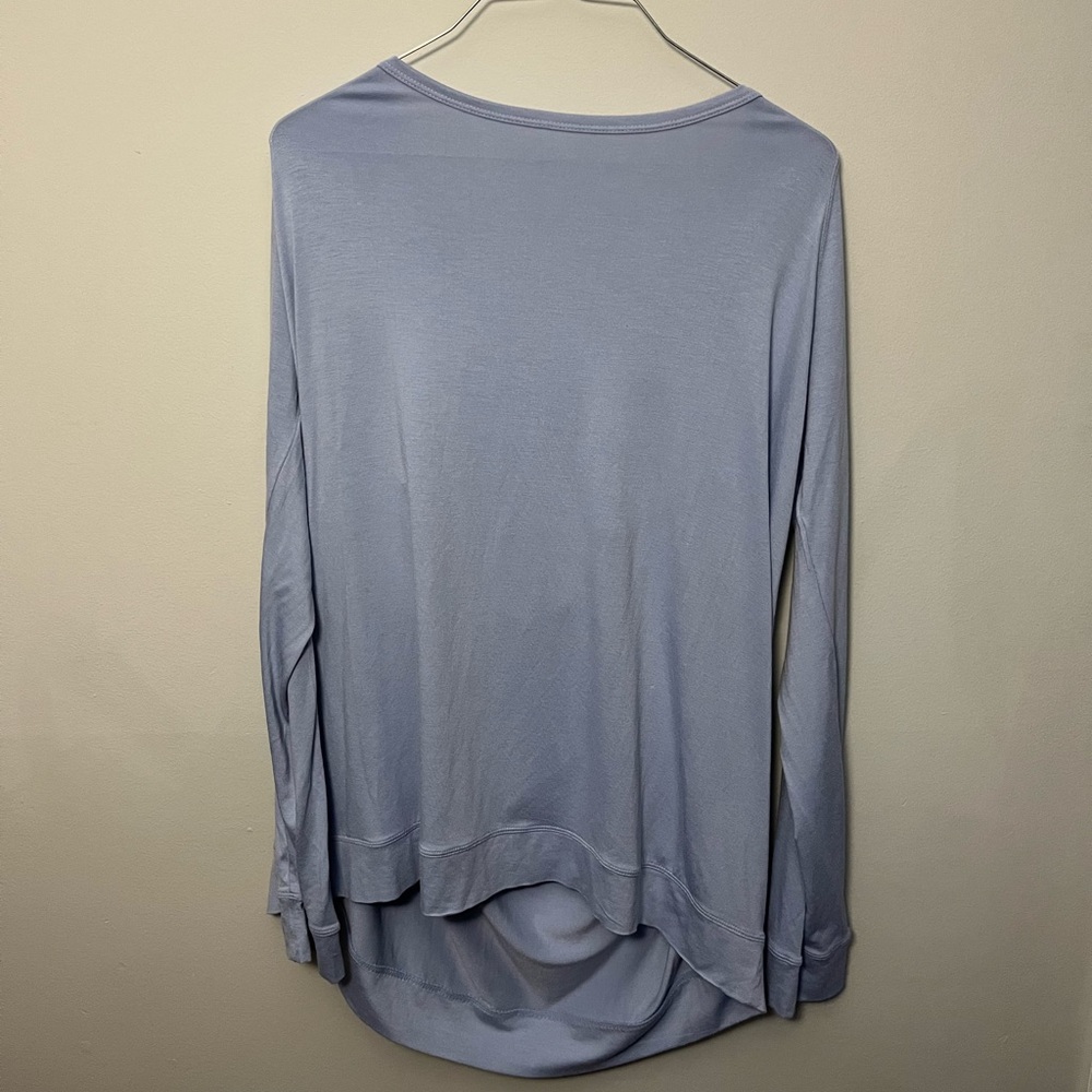 GAIAM Light Blue Flowy Yoga Top